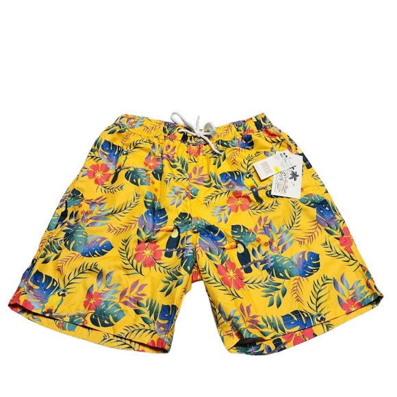 US Surf Club Parrot Tropical Swim Trunks - Men - Size Medium - NWT - Picture 2 of 7